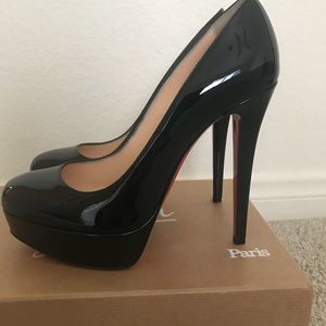 Bianca Black patent leather Christian Louboutins